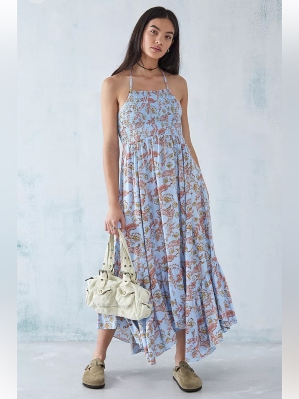 Free People Heat Wave Printed Maxi Dress